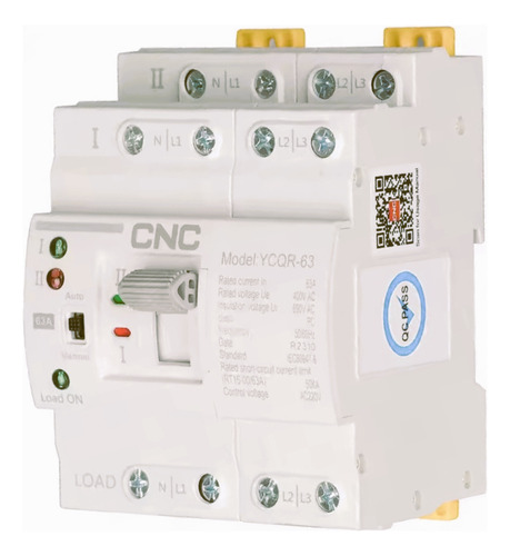 Transferencia 63 Amp 2 Polos Automatica Switch Conmutador