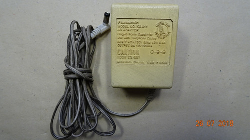 Fuente De Alimentacion Panasonic 120v Ac A 12v Dc 500ma