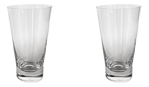 Imagen 4 de 7 de Vasos Cristal Bohemia Trago Largo Jugo Set X 6 Sofia 370ml
