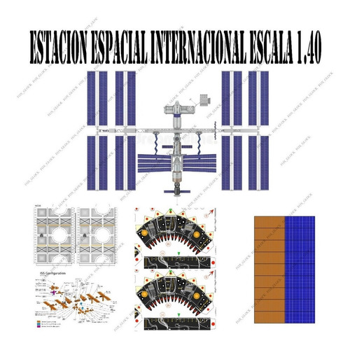 Estacion Espacial Internacional Escala 1.40 Papercraft