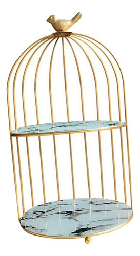 Bird Cage Rack Doble 7.68x14.37in Oro Doble 7.68x14.37in