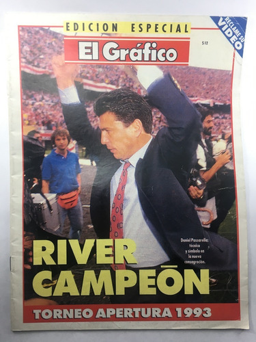 Revista El Grafico Edición Esp N° 74 Año 1993 River Campeon