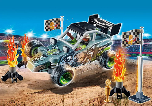 Figura Armable Playmobil Stuntshow Racer 45 Piezas 3