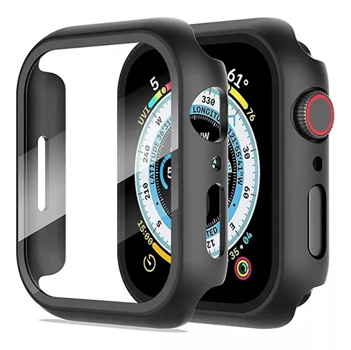 Capa Bumper Vidro Temperado Apple Watch Series 7 45mm E 40mm