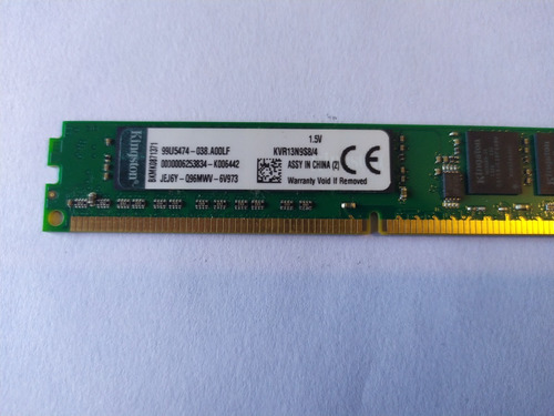 Memoria Ram 1x4gb 666mhz Ddr3 Kingstone