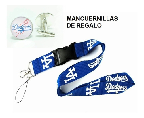 Llavero Colgante Beisbol Dodgers Los Angeles Lanyard