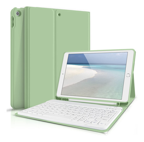 Aoub Funda De Teclado Para iPad De 9 Generacin 2021/8 Genera