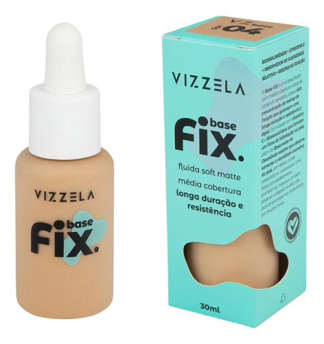 Base Líquida Fix - Vizzela - 30ml