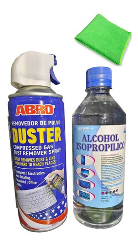 Kit Aire Comprimi. + Alcohol Isopropilico Y Paño Microfibra