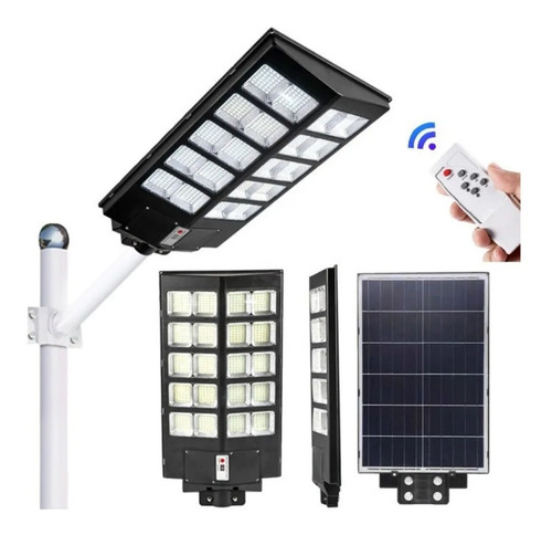 Lámpara Led Solar 400w Alumbrado Público Control Y Sensor
