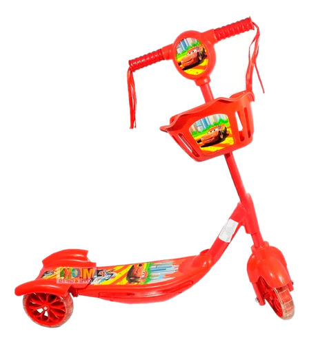 Patineta Scooter Canasta Para Niños Y Niñas Luces Sonidos