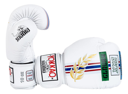 Guantes De Boxeo Yokkao 8 Oz Blanco