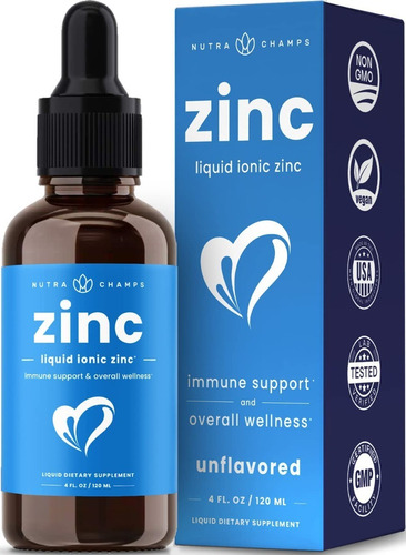 Zinc 15mg 120ml - Nutrachamps - Unidad a $2391