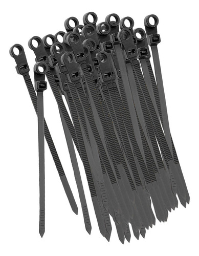 // 100 Piezas De Bridas De Nailon Para Cables, Orificios De