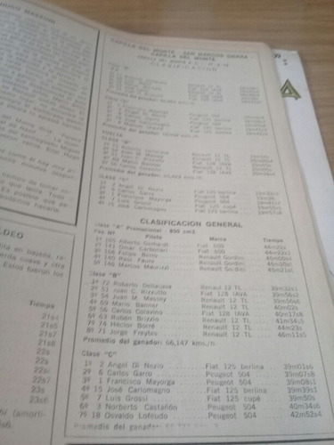 Revista Corsa 414 (1974) Triunfo Reutemann Kyalami F1 Berta (Usado)