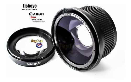 Fisheye Olho De Peixe 58mm Canon 70d 80d T7i T6i T5i T4i T3i