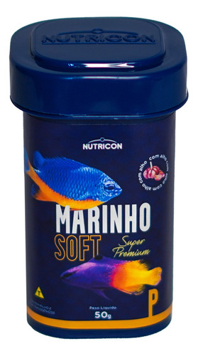 Ração para peixes de pequeno porte Nutricon Marinho Soft P 50g