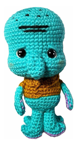 Calamardo Muñeco Tejido Amigurumi