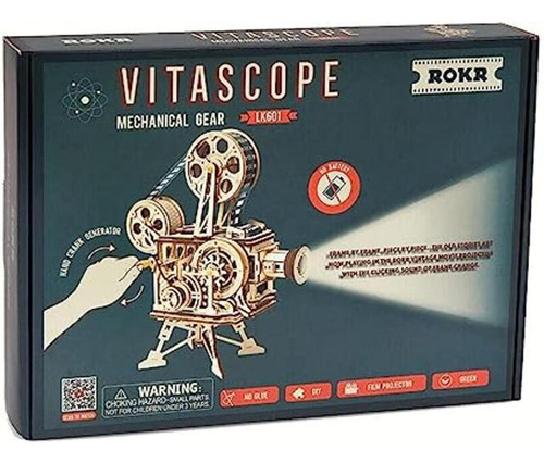 Robotime Vitascope Kit De Madera Mecánica Montaje De Un