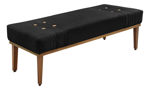 Kit Recamier E Cabeceira Santorini Spz 195cm King Suede Cor Preto-1105