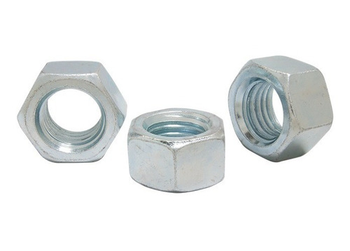 Tuerca Hexagonal Galvanizada 1/4, 100 Piezas
