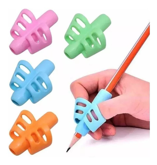 4 tipos para niños y adultos corrector de postura necesidades especiales para mano izquierda o derecha entrenador de postura Juego de 13 agarres para escritura de lápices para niños 