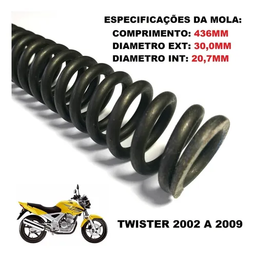 Mola Bengala Twister 2002 A 2009 Suspensão Dianteira Jg 2pç
