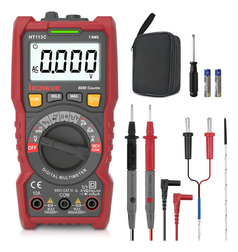 Ikovwuk Multimeter, Trms 6000 Counts Digital Multimeter V...