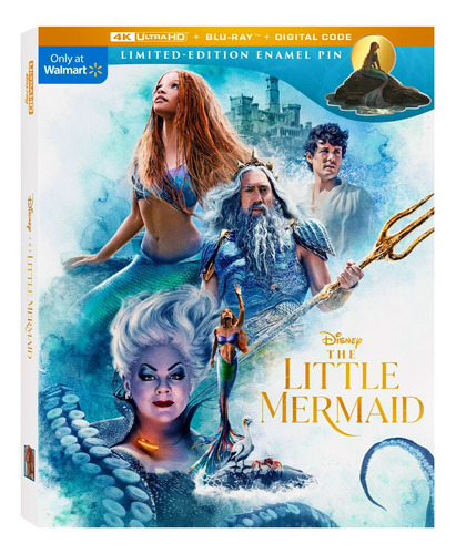 4k Ultra Hd + Blu-ray The Little Mermaid / La Sirenita 2023