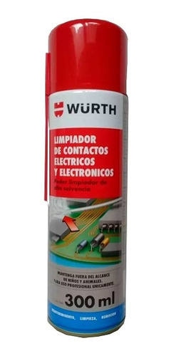 Limpiador De Contactos Electicos Y Electronicos Wurth X300ml