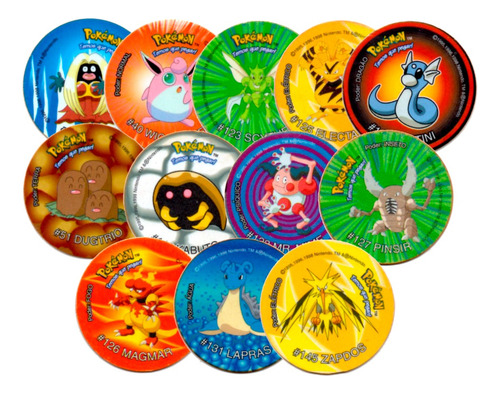 Coleção Pokémon Redondo Elma Chips Original