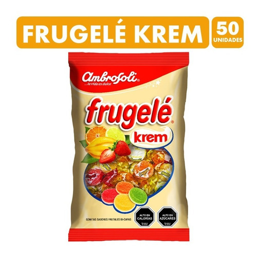 Frugele Krem - Gomitas Bicapas Sabor Frutal (bolsa Con 50un)