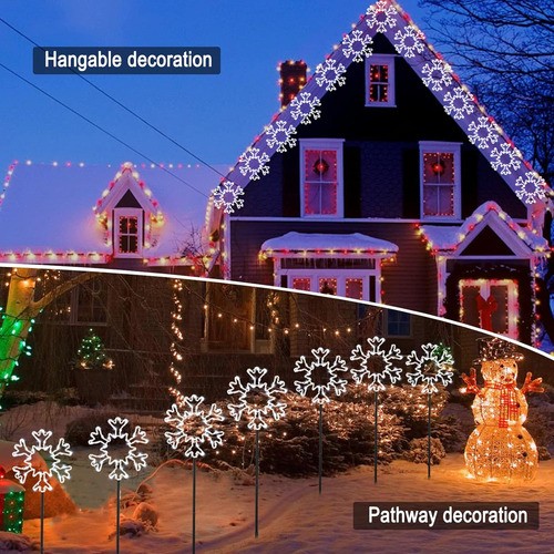 Caminos De Nieve Luces De Camino Navideñas Al Aire Libre, 10