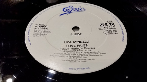 Liza Minnelli Love Pains Vinilo Maxi Uk Trae Rent Acustic 90