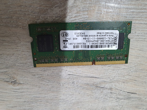 Imagem 2 de 3 de Memoria 4gb Ddr3 12800s Pc3l Hp Asus Para Notebook Original