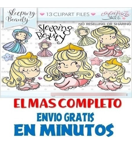 Pack Imágenes Hd Clipart Cuento Bella Durmiente Caperuza