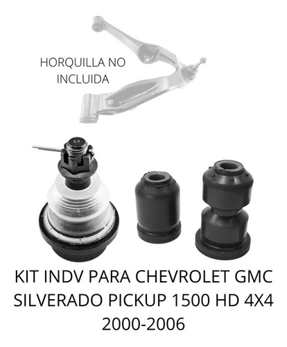 Kit Bujes Y Rotula Para Silverado Pickup 1500 Hd 4x4 00-06