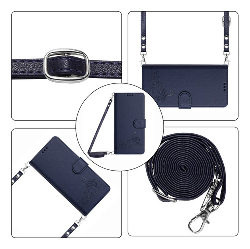 Funda Con Patrón En Relieve De Gato Y Ratón Para Samsung