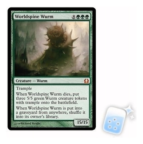 Worldspine Wurm Volver A Ravnica Rtr Mtg Magic Tarjeta De La