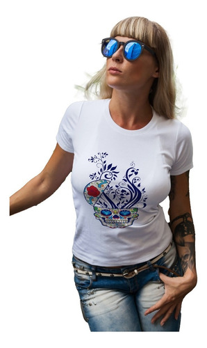 Remera Dama Mujer Moda Hippie Calavea Mexicana Death Day #08