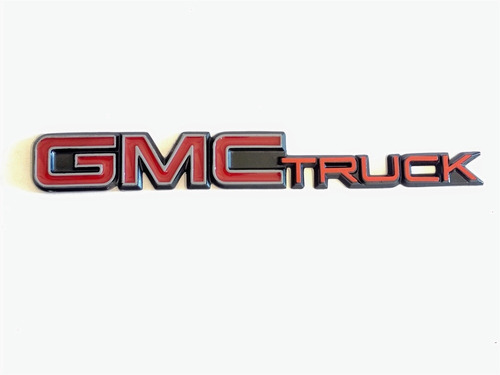 Emblema Sierra Gmc Truck Rojo Tapa Trasera 1988- 1999