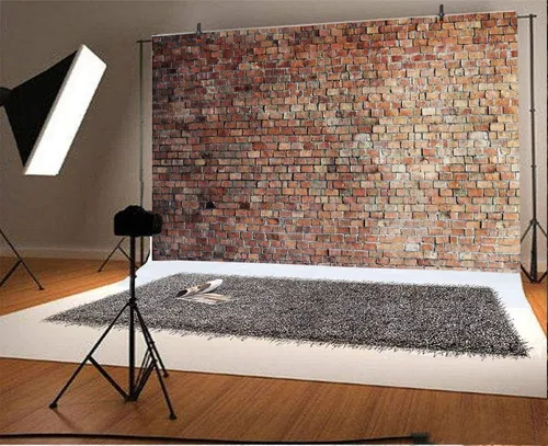 Fotografía De Telón De Fondo De Pared De Ladrillo Rojo Vinta