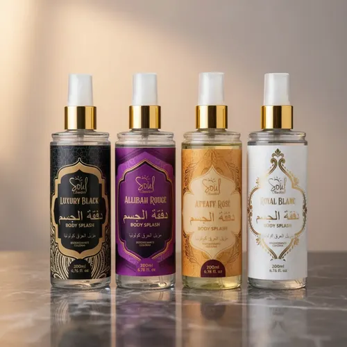 Kit 4 Produto Body Splash Arabe 200ml Soul Cosméticos