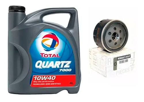 Aceite Total 10w40 + Filtro Original Renault Symbol 1.6 16v