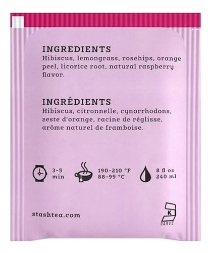 Stash Te Wild Raspberry Hibiscus 20 Bolsitas