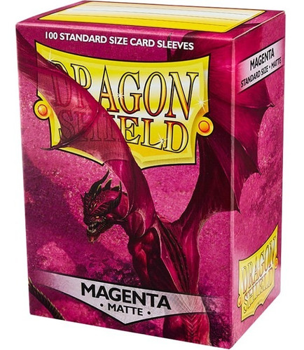 Dragon Shield 100 Fundas Matte Standard Magenta Pokemon 