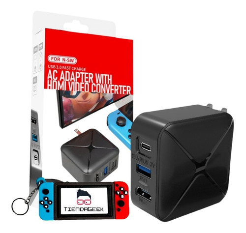 Nintendo Switch Accesorios Cargador Dock Portatil Adaptador