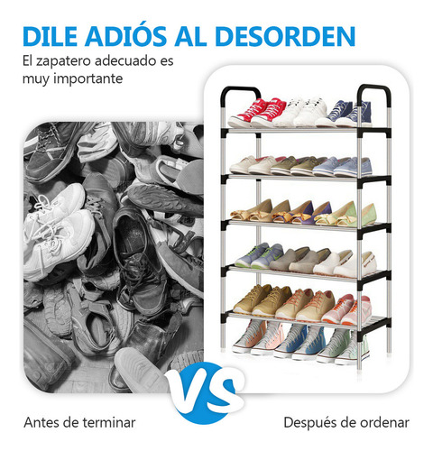 Rack Metálico Multifuncional Zapatera Organizadoras Estante