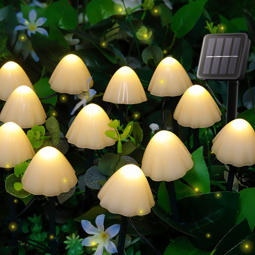 Pellimo Luces Solares De Jardin, Juego De 12 Mini Luces Sola