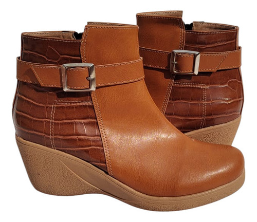 Botas De Taco Chino Para Mujer Combinada